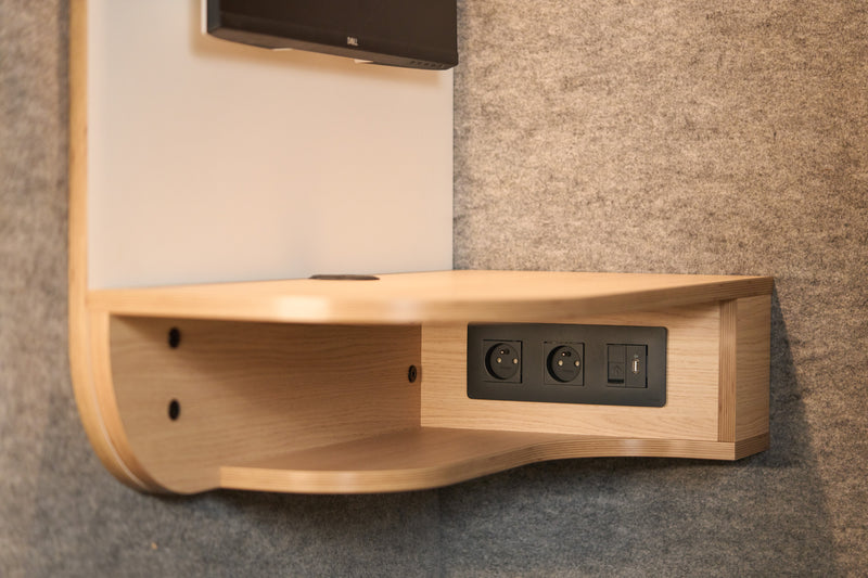 Tablette premium de l'Island Solo cabine individuelle