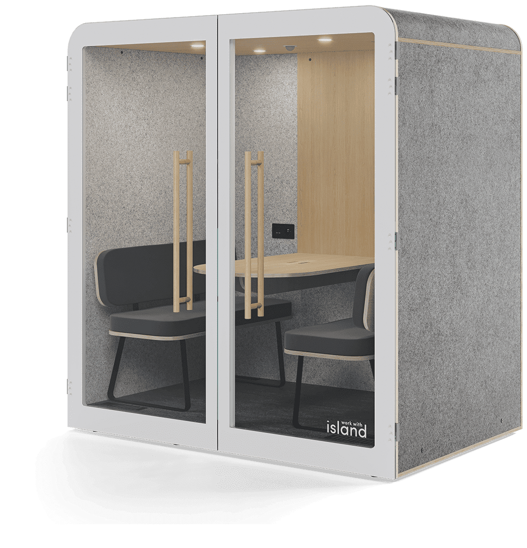 Island quattro sur fond blanc