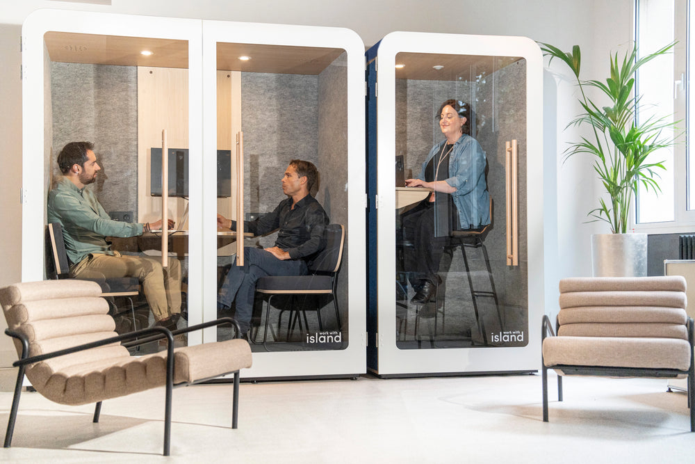 Work With Island - Purpose-built office acoustic pods designed to fit your workspace 